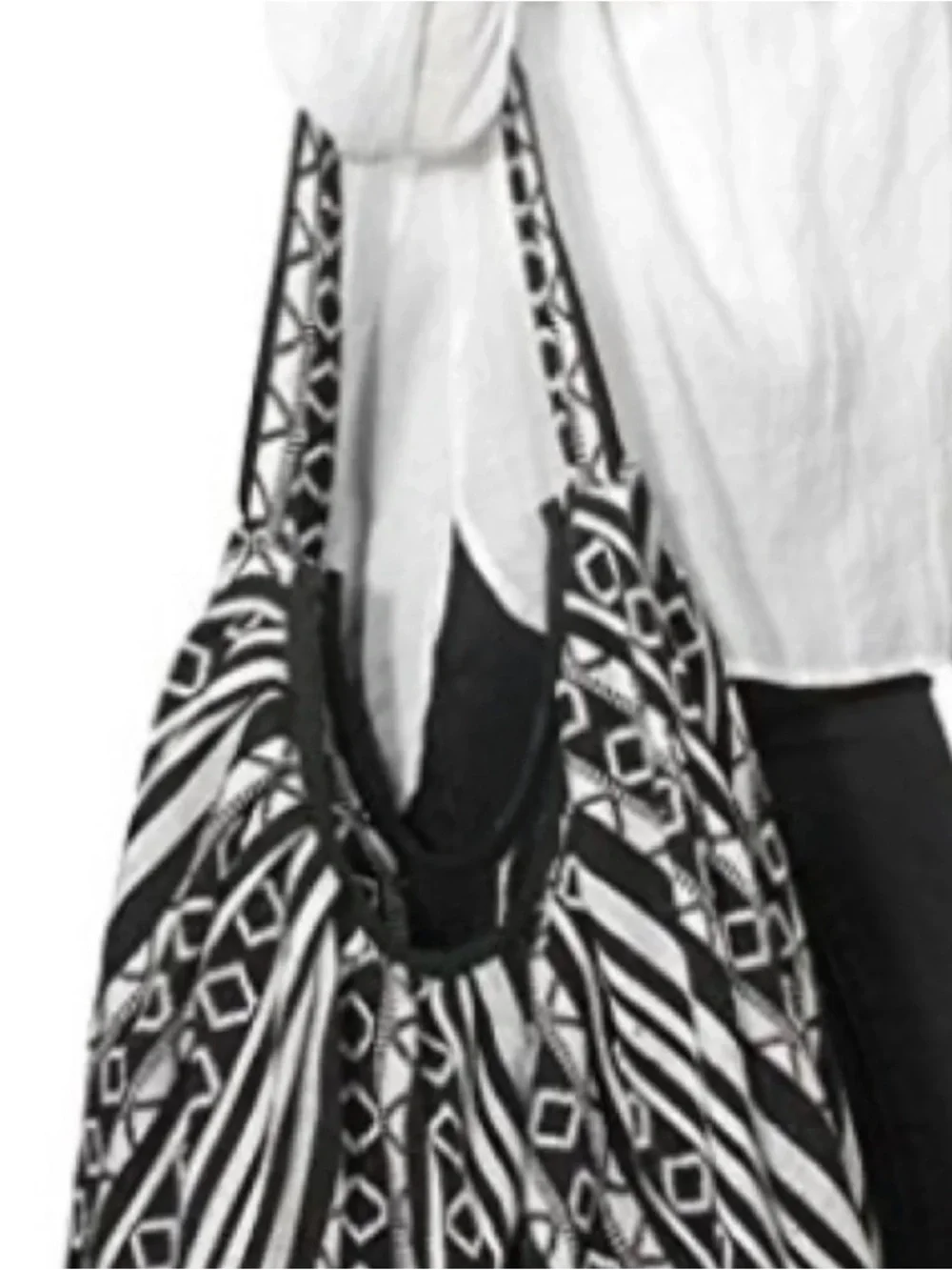 Tribe Azure Large hobo tote bag